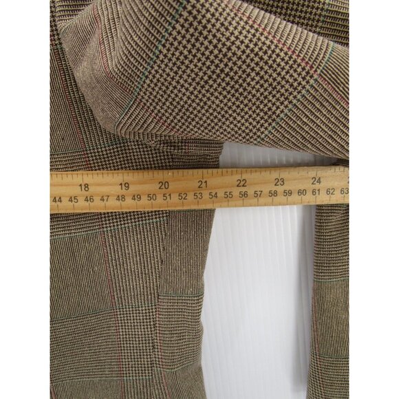 VINTAGE Brooks Brothers Sport Coat 42 Houndstooth Windowpane Blazer - Picture 5 of 12
